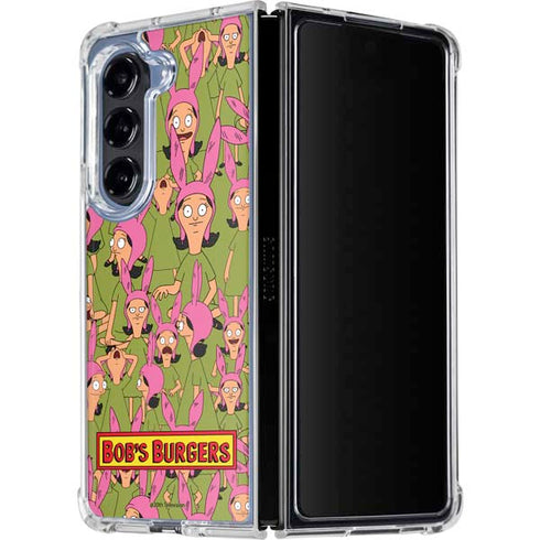 Bobs Burgers Louise Belcher Galaxy Z Fold5 5G Clear Case