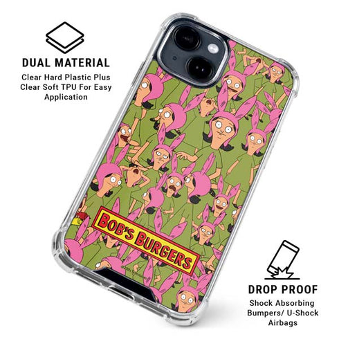 Bobs Burgers Louise Belcher iPhone 14 Plus Clear Case