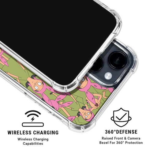 Bobs Burgers Louise Belcher iPhone 14 Plus Clear Case