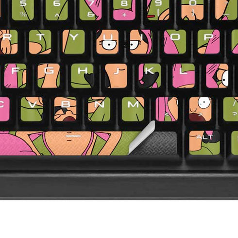 Bobs Burgers Louise Belcher K95 RGB PLATINUM Mechanical Gaming Keyboard Skin
