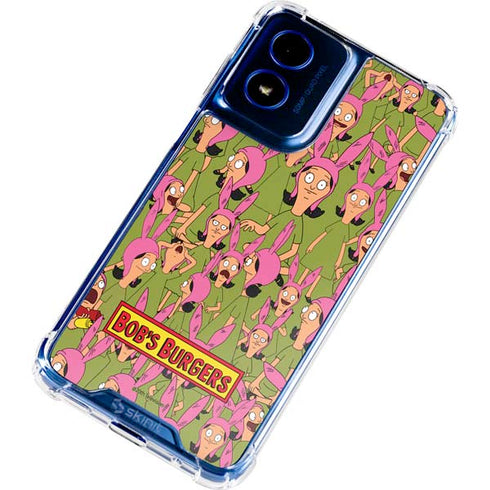 Bobs Burgers Louise Belcher Moto G Play 4G (2024) Clear Case