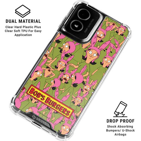 Bobs Burgers Louise Belcher Moto G Power 5G (2024) Clear Case