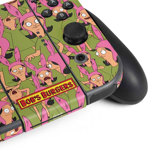 Bobs Burgers Louise Belcher Nintendo Switch (2017-2021) Joy-Con Controller Skin