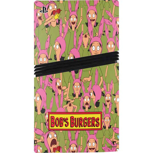 Bobs Burgers Louise Belcher PS5 Pro Disk Console Skin