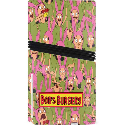 Bobs Burgers Louise Belcher PS5 Pro Disk Console Skin