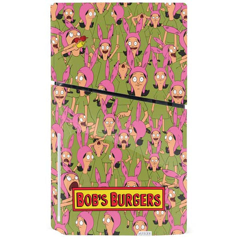 Bobs Burgers Louise Belcher PS5 Slim Disk Bundle Skin