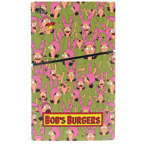 Bobs Burgers Louise Belcher PS5 Slim Disk Console Skin