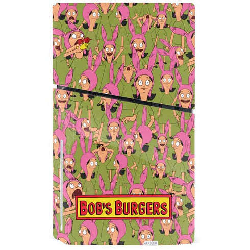 Bobs Burgers Louise Belcher PS5 Slim Disk Console Skin