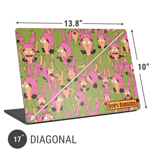 Bobs Burgers Louise Belcher Universal Laptop 17in (13.8 x 10in) Skin