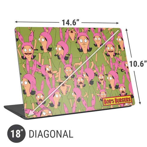 Bobs Burgers Louise Belcher Universal Laptop 18in (14.6 x 10.6in) Skin