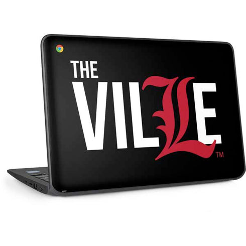 University of Louisville Black Background HP Chromebook Skin