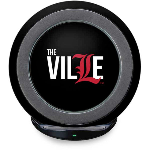 University of Louisville Black Background Fast Charge Wireless Charging Stand Skin