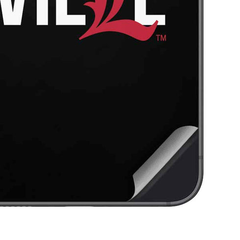 University of Louisville Black Background Galaxy A16 5G Skin