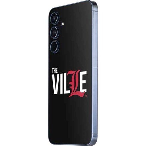 University of Louisville Black Background Galaxy A35 5G Skin