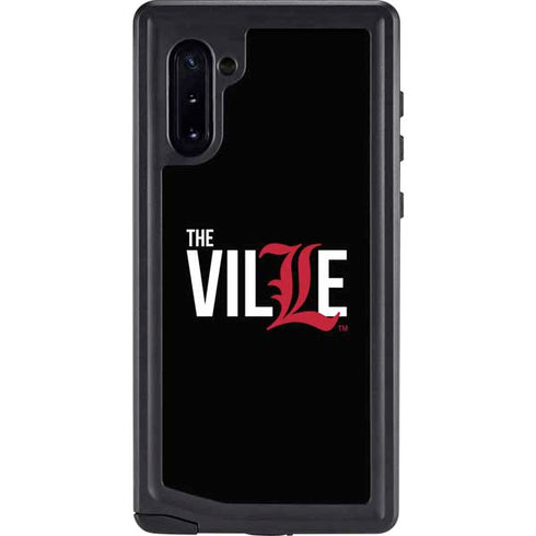 University of Louisville Black Background Galaxy Cases