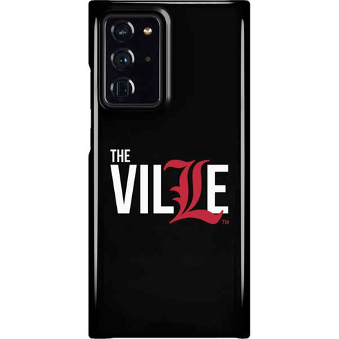 University of Louisville Black Background Galaxy Cases