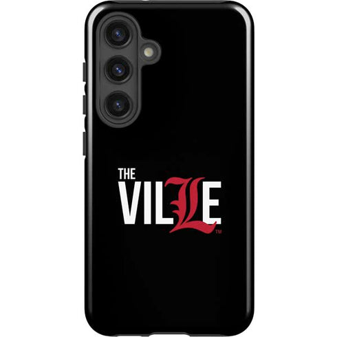 University of Louisville Black Background Galaxy S25 Impact Case