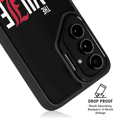 University of Louisville Black Background Galaxy S25 Kickstand Case