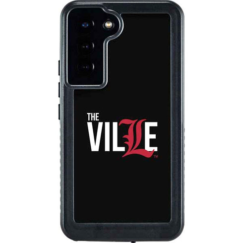 University of Louisville Black Background Galaxy S24 Plus Waterproof Case