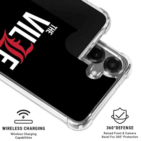 University of Louisville Black Background Galaxy S26 Clear Case