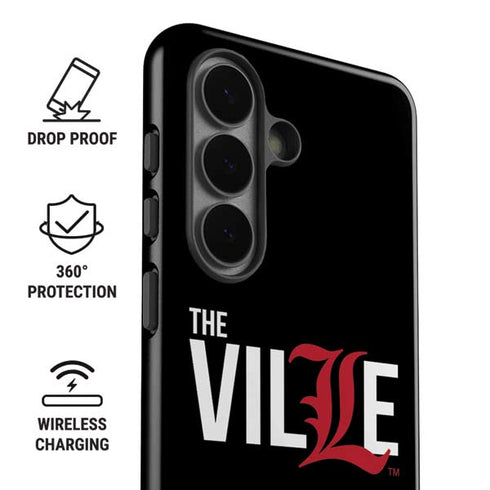 University of Louisville Black Background Galaxy S26 Impact Case