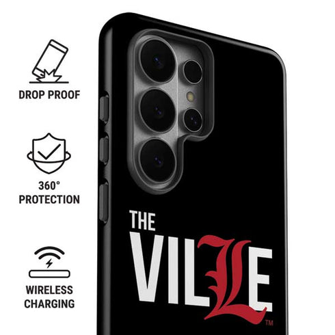 University of Louisville Black Background Galaxy S26 Ultra Impact Case