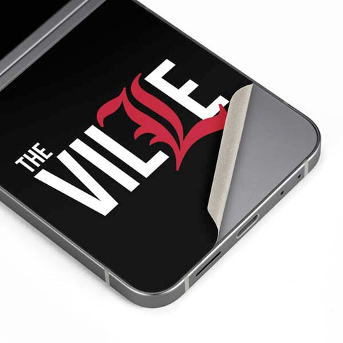 University of Louisville Black Background Galaxy Z Flip6 Skin