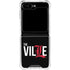 University of Louisville Black Background Galaxy Z Flip6 Clear Case