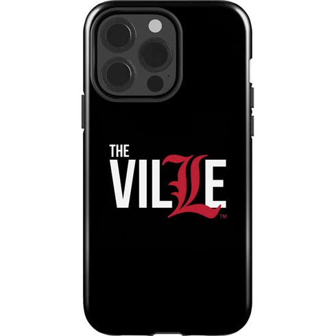 University of Louisville Black Background iPhone 15 Pro Impact Case