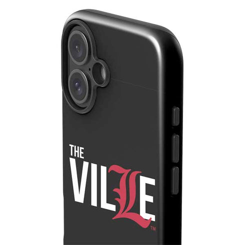 University of Louisville Black Background iPhone 16 Impact Case
