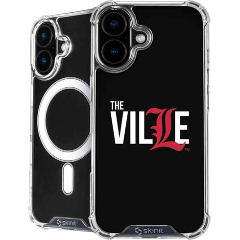 University of Louisville Black Background iPhone 16 MagSafe Case