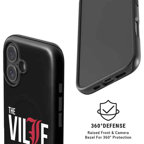 University of Louisville Black Background iPhone 16 Plus Magsafe Impact Case