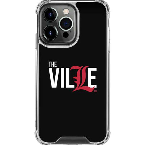 University of Louisville Black Background iPhone 16 Pro Max Clear Case