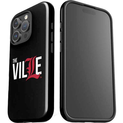 University of Louisville Black Background iPhone 16 Pro Max Impact Case