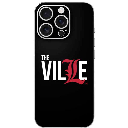 University of Louisville Black Background iPhone 16 Pro Skin