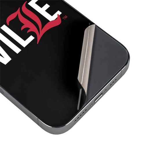 University of Louisville Black Background iPhone 16 Pro Skin
