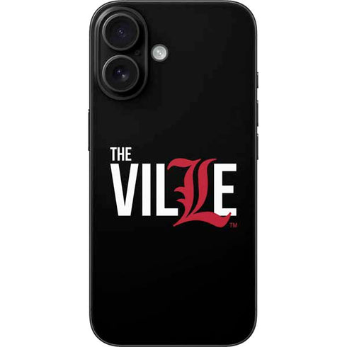 University of Louisville Black Background iPhone 16 Skin