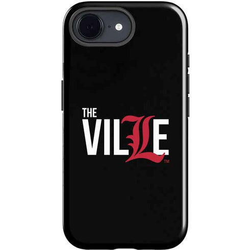 University of Louisville Black Background iPhone 16e Impact Case