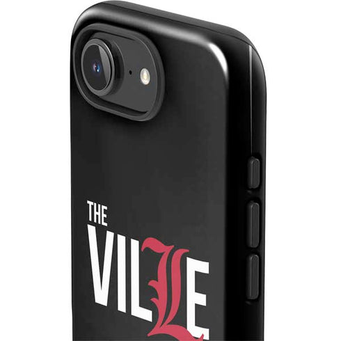 University of Louisville Black Background iPhone 16e Impact Case