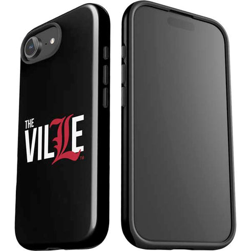 University of Louisville Black Background iPhone 16e Impact Case