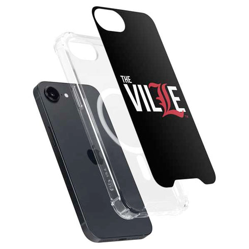 University of Louisville Black Background iPhone 16e MagSafe Case