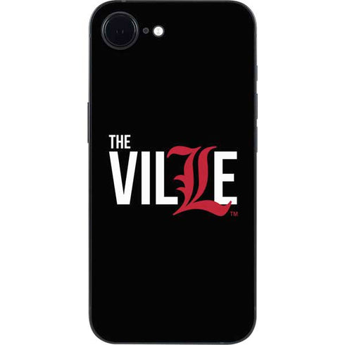 University of Louisville Black Background iPhone 16e Skin