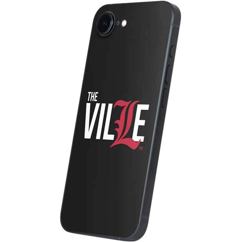 University of Louisville Black Background iPhone 16e Skin