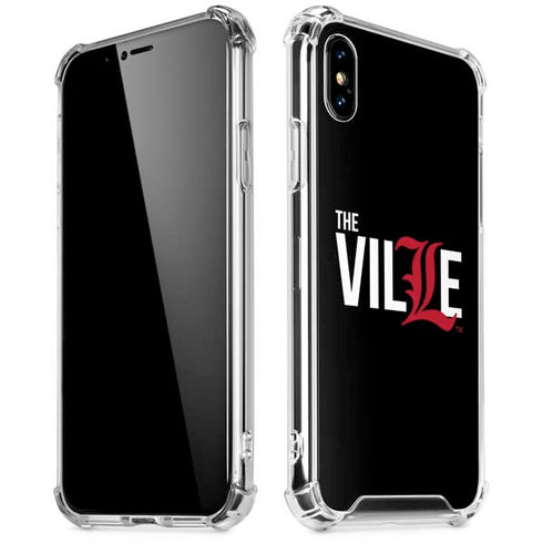 University of Louisville Black Background iPhone X/XS Clear Case