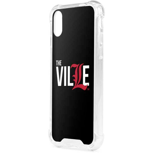 University of Louisville Black Background iPhone XS Clear Case