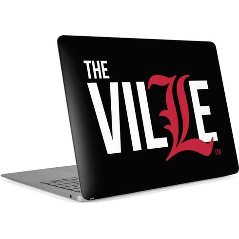 University of Louisville Black Background Apple MacBook Air Skin