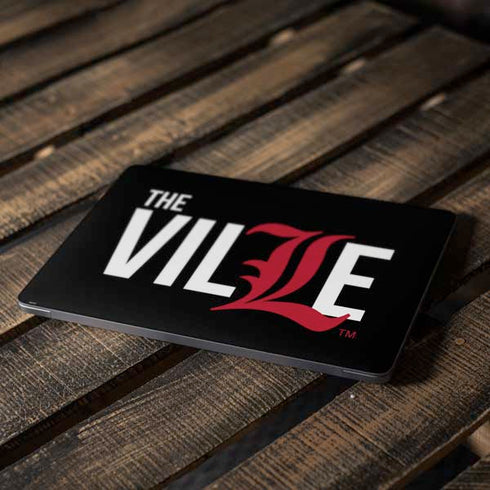 University of Louisville Black Background Apple MacBook Air Skin