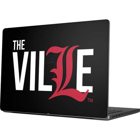 University of Louisville Black Background Apple MacBook Pro 14-inch Skin