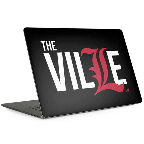 University of Louisville Black Background MacBook Skins