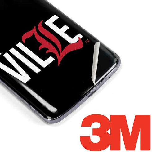 University of Louisville Black Background Moto E5 Plus Skin